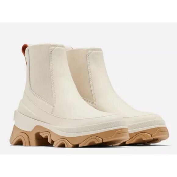 SOREL Women’s Brex Waterproof Chelsea Boots- NATURAL SEA SALT, SZ 9.5 - Picture 1 of 13